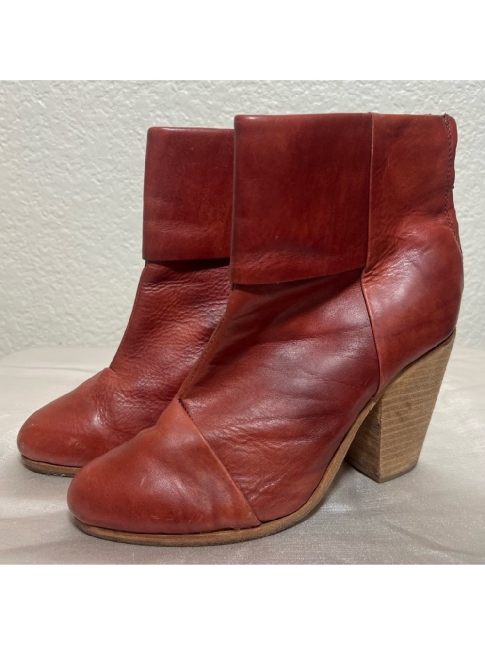 rag & bone Newbury Boots Chili Red Ankle Boots Size 7